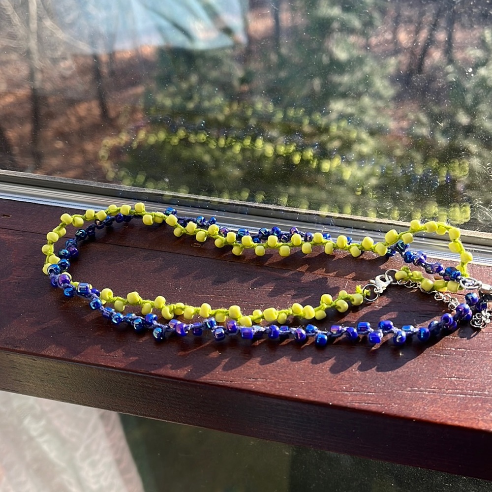 Set of two beaded chokers